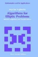 Tapa de Algorithms for elliptic problems