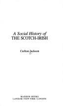 Tapa de A social history of the Scotch-Irish