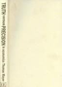 Tapa de Truth versus precision in economics