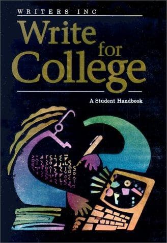 Tapa de Write for College