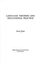 Tapa de Language theories and educational practice