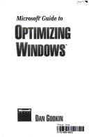 Tapa de Microsoft guide to optimizing Windows