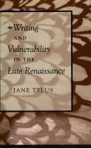 Tapa de Writing and vulnerability in the late Renaissance
