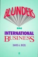 Tapa de Blunders in international business