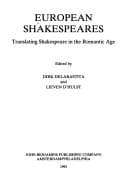 Tapa de European Shakespeares
