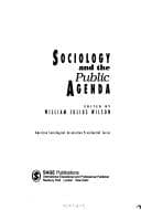 Tapa de Sociology and the public agenda