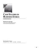Tapa de Case studies in business ethics