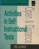 Tapa de Activities in self-instructional texts