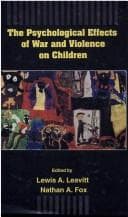 Tapa de The psychological effects of war and violence on children