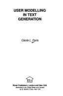 Tapa de User modelling in text generation