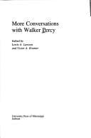 Tapa de More conversations with Walker Percy