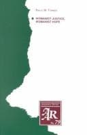 Tapa de Womanist justice, womanist hope