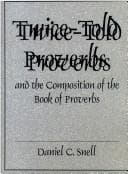 Tapa de Twice-told Proverbs and the composition of the book of Proverbs