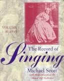 Tapa de The record of singing