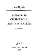 Tapa de Memories of the Ford administration