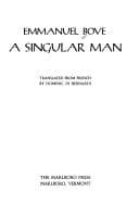 Tapa de Mémoires d'un homme singulier