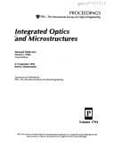 Tapa de Integrated optics and microstructures