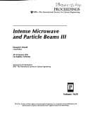 Tapa de Intense microwave and particle beams III