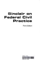 Tapa de Sinclair on federal civil practice