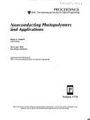 Tapa de Nonconducting photopolymers and applications