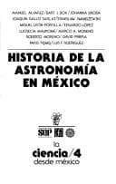 Tapa de Historia de la astronomía en México