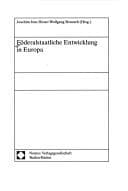 Tapa de Föderalstaatliche Entwicklung in Europa