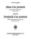 Tapa de Album d'un pessimiste