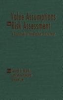 Tapa de Value assumptions in risk assessment