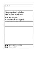 Tapa de Staatsdenken im Italien des 20. Jahrhunderts