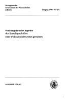 Tapa de Soziolinguistische Aspekte der Sprachgeschichte