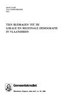 Tapa de Tien bijdragen tot de lokale en regionale demografie in Vlaanderen
