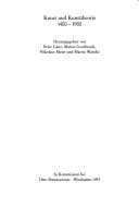 Tapa de Kunst und Kunsttheorie