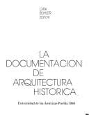Tapa de La Documentación de arquitectura histórica