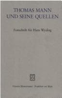 Tapa de Thomas Mann und seine Quellen