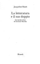 Tapa de La letteratura e il suo doppio
