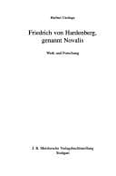 Tapa de Friedrich von Hardenberg, genannt Novalis