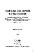 Tapa de Flüchtlinge und Parteien in Niedersachsen