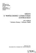 Tapa de Szkice o współczesnej literaturze austriackiej