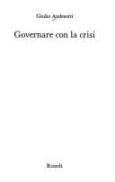 Tapa de Governare con la crisi