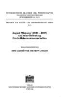 Tapa de August Pfizmaier (1808-1887) und seine Bedeutung für die Ostasienwissenschaften