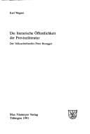 Tapa de Die literarische Öffentlichkeit der Provinzliteratur