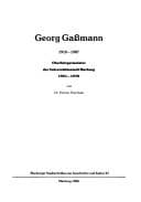 Tapa de Georg Gassmann, 1910-1987