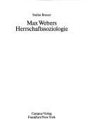 Tapa de Max Webers Herrschaftssoziologie