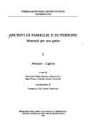 Tapa de Archivi di famiglie e di persone