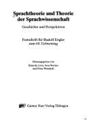 Tapa de Sprachtheorie und theorie der Sprachwissenchaft