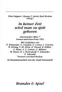 Tapa de In keiner Zeit wird man zu spät geboren