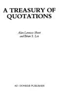 Tapa de A treasury of quotations