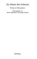 Tapa de Zur Debatte über Euthanasie: Beiträge und Stellungnahmen (Suhrkamp Taschenbuch Wissenschaft) (German Edition)