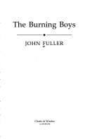 Tapa de The burning boys