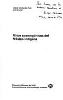 Tapa de Mitos cosmogónicos del México indígena